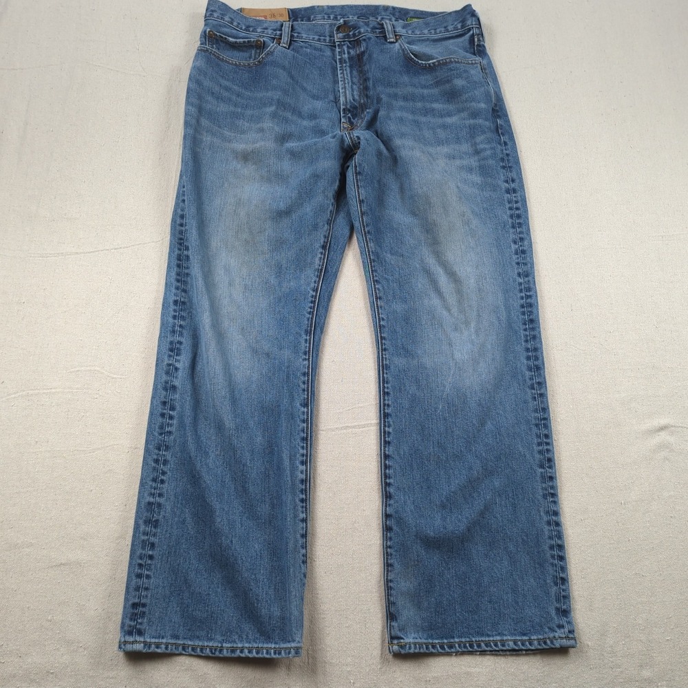 Gap 1969 Jeans Mens 36x30 Blue Standard Straight Faded Casual Preppy
